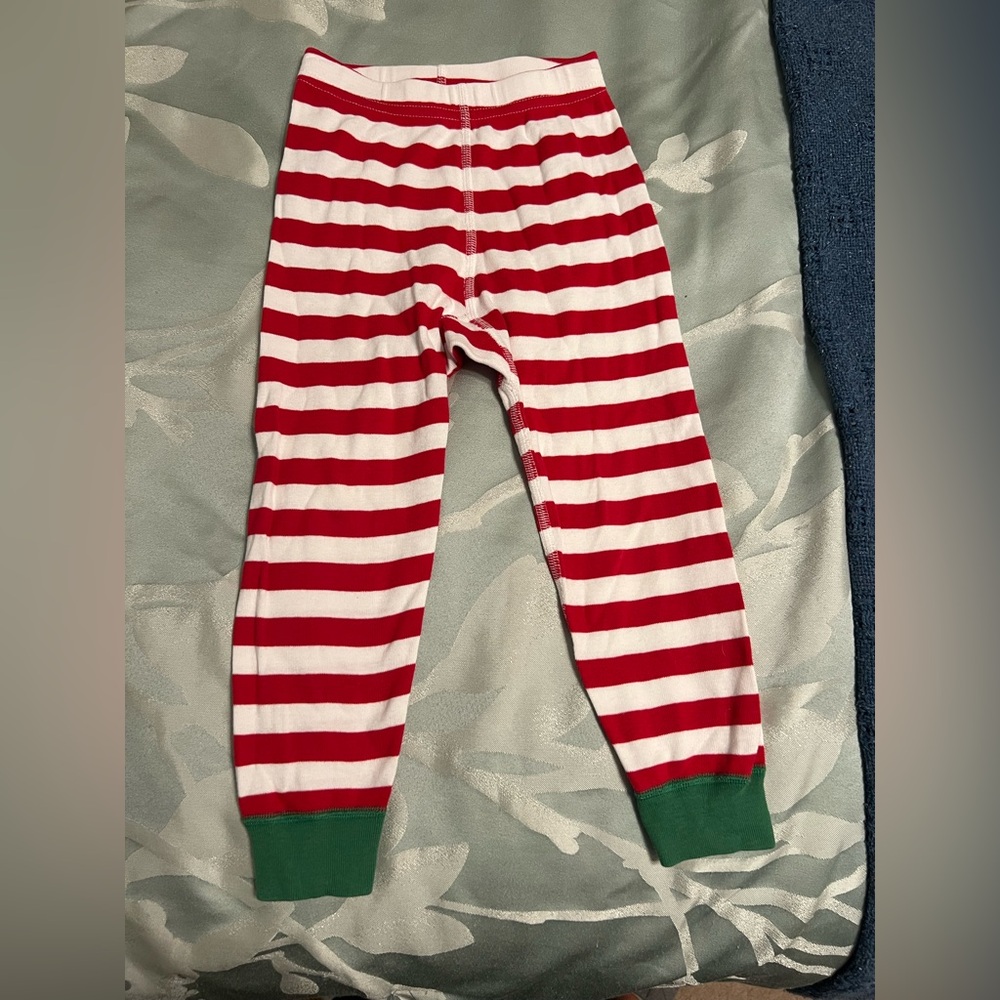 Hanna Andersson Red and White Striped Pajama Bottoms size 3 Christmas holiday